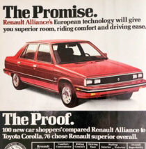 1986 Renault Alliance DT Car Advertisement Montreal Canadiens NHL Hockey... - $24.99