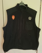 Mens XL Woolrich Elite Series Tactical Black Fleece Vest - £14.80 GBP