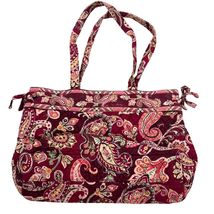 Vera Bradley Retired Lil Betsy Piccadilly Plum Paisley Shoulder Bag Quil... - $19.20