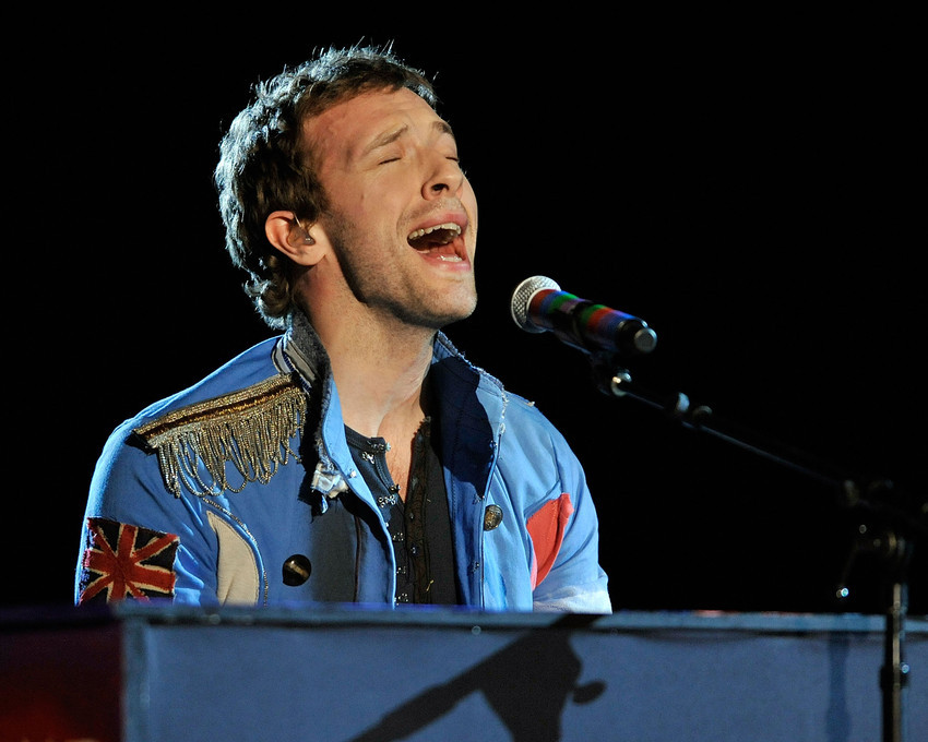 Primary image for Chris Martin 16x20 Canvas Giclee Coldplay In Concert