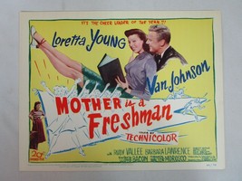 Mother is a Freshman 1949 Lobby Title Card #1 Loretta Young Van Johnson - £70.05 GBP