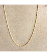 Unisex Italian Rope Chain 18k Yellow Gold Length 17.91 Inch Width 1.15 mm - £425.97 GBP