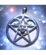Haunted PENDANT NECKLACE MASTER HIGH PRIESTESS MAGICK PENTAGRAM WITCH Ca... - $4,707.52 MXN