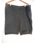 Black Shorts Size 20W JCP JC Penney Chino longer, bermuda style - $33.98