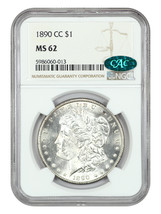 1890-CC $1 NGC/CAC MS62 - $1,298.59