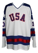 Any Name Number Team USA Miracle On Ice Hockey Jersey New White Any Size - £39.81 GBP+