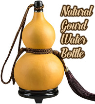 Handcrafted Natural Gourd – Water Holder, Feng Shui Bottle, 0.5–1.2L Sizes - $559.19 MXN+