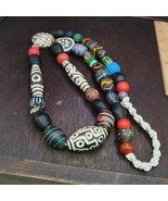 Amazing old african, venetian Style art mix glass and Pumtek beads neckl... - €35,39 EUR