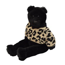 St John Teddy Bear Plush Black Sweater Jointed Designer Stuffed Animal - $49.99