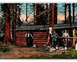 Forest Rangers and Cabin in California CA 1912 DB Postcard W4 - $3.91