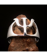 Excellent crafted Greek Capital Letter Initial Ring PSI - Sterling Silver - $44.00