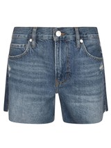 Frame women&#39;s distressed denim shorts in Azure - size 27 - $106.92