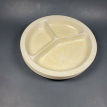 Vintage Lot 5 Anchor Hocking PM486-TI Microwave Tray Plates Beige USA Made - $44.97