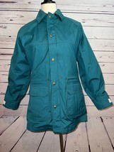 Woolrich Full Zip Coat Chore Jacket Small Wool Vintage Plaid Lining USA ... - $30.22