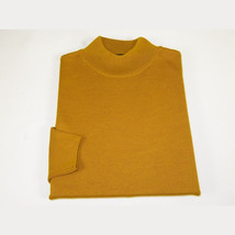 Men PRINCELY Made in Turkey Soft Merinos Wool Sweater Knits Mock 1011-00 Gold image 4