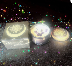 Costa Mesa 100% Soy Candle In Midnight Ember with Amethyst Stones - $14.84