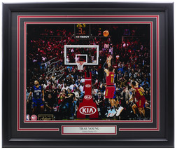 Trae Young Signed Framed Atlanta Hawks 16x20 Basketball 3 Ball Photo LE Panini - £286.11 GBP