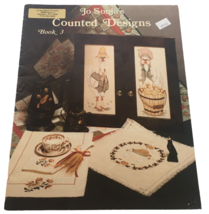 JoSonja's Counted Designs Book 3 Cross Stitch Patterns Geese Goose Pie Folk Art - $3.99