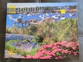 Vintage Golden Guild Corea, ME 1000 PC Jigsaw Puzzle 4710F-58 1993 Boats Marina - $12.34