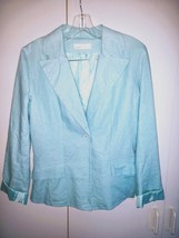 OXMO LADIES LOVELY JACKET/BLAZER-M-LINEN/VISCOSE-WORN ONCE-MADE IN DENMA... - $146.41 MXN