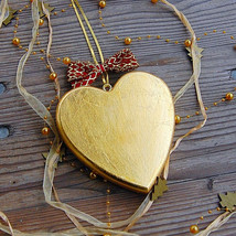 Traditional Wooden Heart, Valentine&#39;s Day Gift for Women, Mother&#39;s Day G... - $27.05+