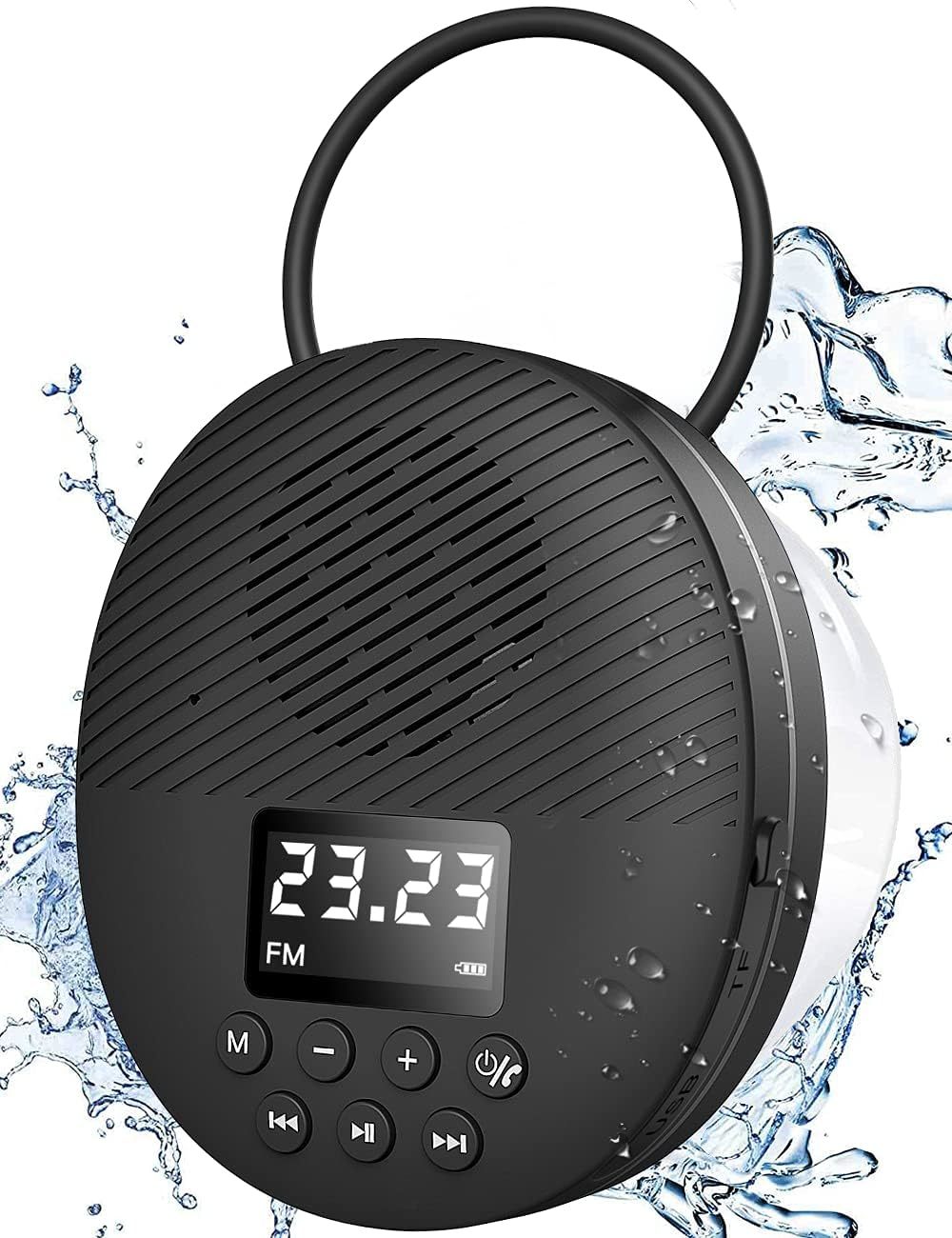 Shower Radio Speaker With Bluetooth 5.0, Agptek Waterproof Wireless Bath... - $43.99