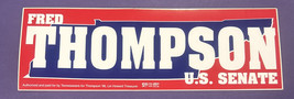 Fred Thompson U.S. Senate  Campaign  Bumper Sticker - $4.89 CAD