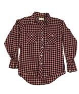 Vintage 70s KMART Flannel TARTAN Plaid Sportsman Lumberjack Shirt M Taiw... - £15.56 GBP