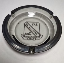 Ashtray Kappa Delta Alpha Epsilon KD Weekend 1968 Smokey Glass 1960s 3 Slot Vtg - £28.16 GBP