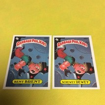 1987 Topps Garbage Pail Kids Series 7 Screwey Dewey 282a &amp; Bent Brent 28... - $9.95