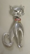 Fancy Cat Brooch Scarf Scatter Pin Vintage - £11.07 GBP