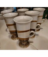 Vintage Otagiri Japan Footed Irish Coffee Cups Mugs Hand Crafted Stonewa... - $39.50 CAD