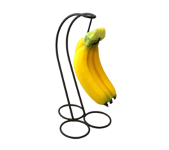 Matte Black Banana Tree Holder Ripen Fruit Evenly Prevents Bruising &amp; Spoiling - £8.69 GBP