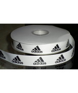 Adidas Inspired Black Logo Grosgrain Ribbon  - £7.79 GBP