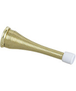 National Brass Finish 3&quot; Spring Steel Door Stops White Tip N187-641 ONE ... - £5.59 GBP