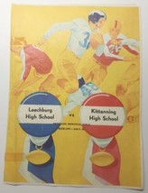 1952 Leechburg Blue Devils PA vs Kittanning PA High School Football Program S49 - £9.27 GBP