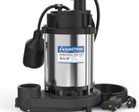 4200 GPH Stainless Steel and Thermoplastic Submersible Water Pump, Autom... - $276.60