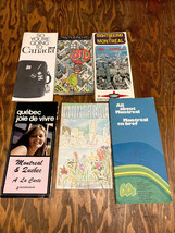 Canada Montreal vintage travel brochure map lot paper ephemera - €18,87 EUR