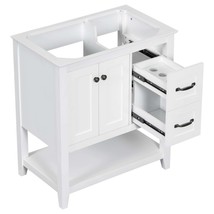 30&quot; White Bathroom Vanity Base w/ Drawer - £151.63 GBP