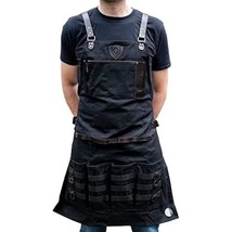 Professional Chef&#39;S Bbq Pitmaster Apron - Heavy-Duty Waxed Canvas - Grill Apron  - £185.84 GBP