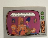 The Simpson’s Trading Card 1990 #14 Homer Marge Bart Maggie &amp; Lisa Simpson - $1.97