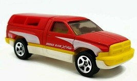 Hot Wheels Mattel Dodge Ram Truck X-TRA Red Yellow Vehicle Toy - £6.24 GBP