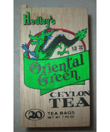 Vintage Hedley&#39;s Oriental Green Ceylon Tea Wood Box, EMPTY - €12,89 EUR