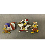 Set of 3 1984 Los Angeles Olympics Games Sport  Pin Lot Sam the Eagle US... - £12.59 GBP