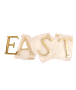 4 Inch Solid Brass Letters EAST New Condition - $336.61 MXN