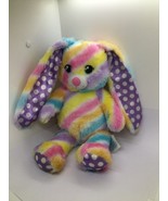 Build A Bear Workshop Bunny Rabbit Rainbow Stripes Plush Stuff Animal Ea... - €8,07 EUR
