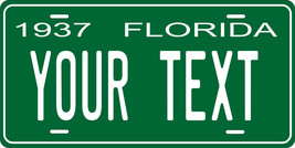 Florida 1937 License Plate Personalized Custom Auto Car Bike Motorcycle Moped - £8.62 GBP+