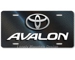 Toyota Avalon Inspired Art White on Carbon FLAT Aluminum Novelty License... - £14.36 GBP