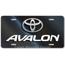 Toyota Avalon Inspired Art White on Carbon FLAT Aluminum Novelty License Plate - $17.99