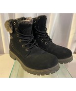 Lugz Convoy Faux Fur Lace Up Womens Black Casual Boots - $463.77 MXN
